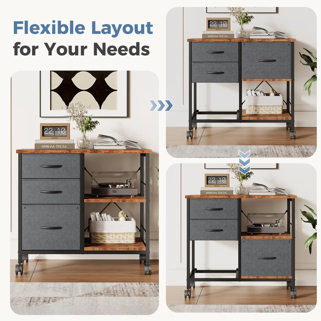 3 Drawer Mobile File Cabinet I837641