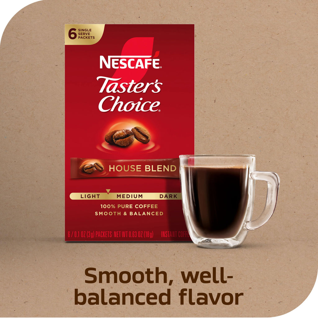 Instant Coffee Packets Light Medium Roast 72 Packets A2051