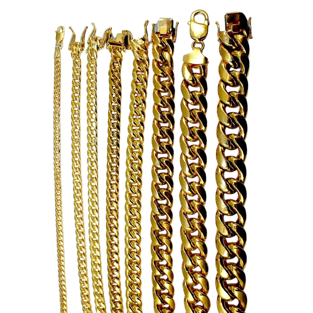 14K Yellow Gold Miami Cuban Chain B8809