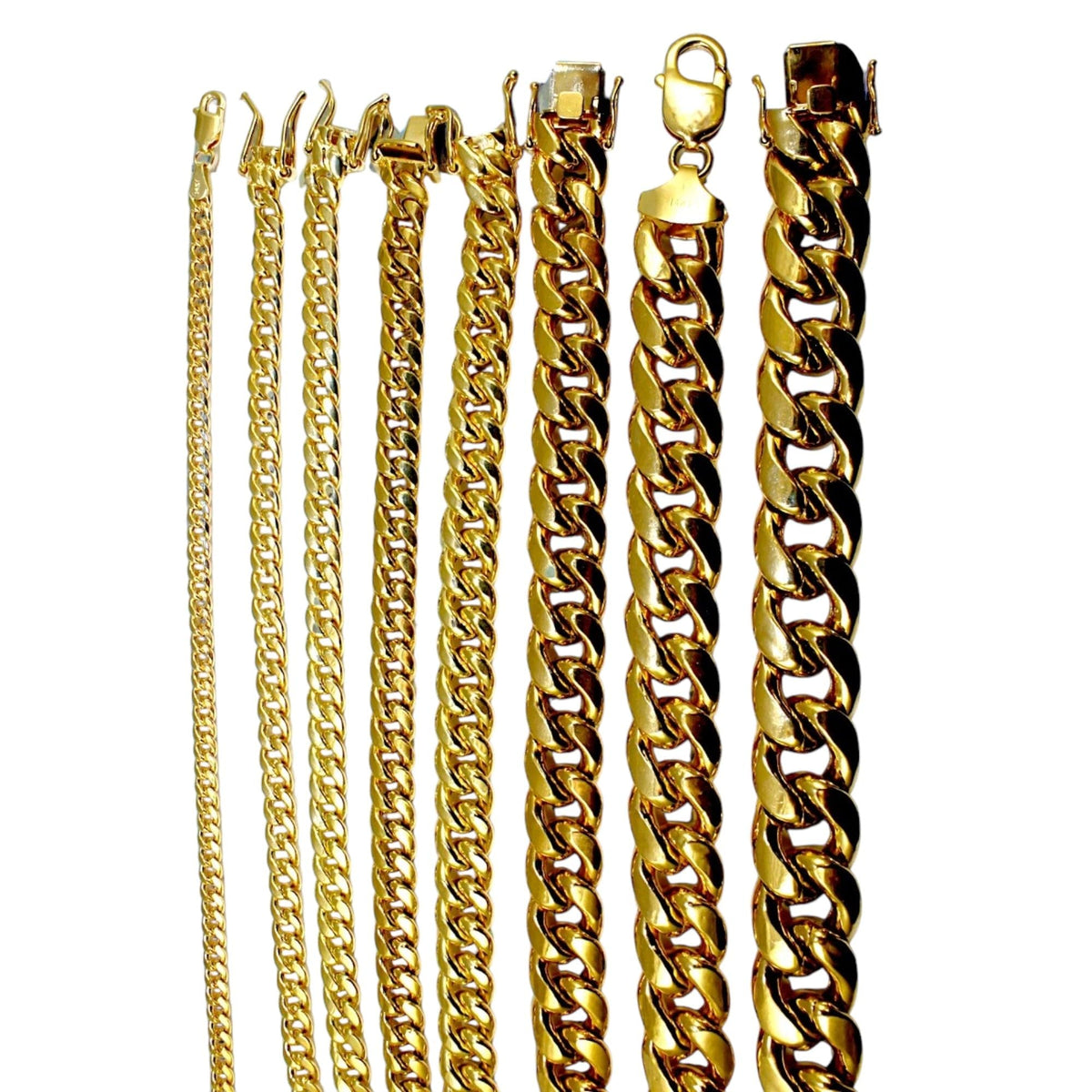 14K Yellow Gold Miami Cuban Chain B8809