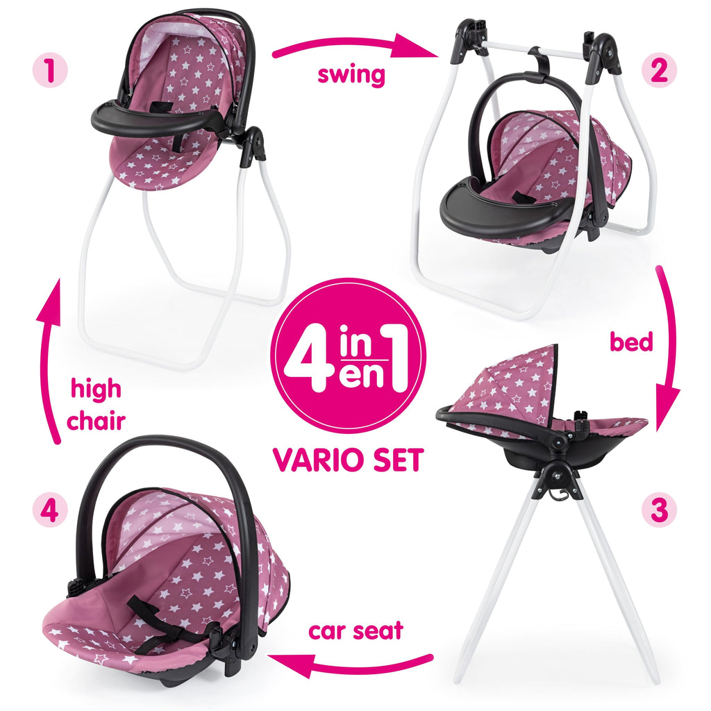 Pink Convertible Highchair & Swing X946