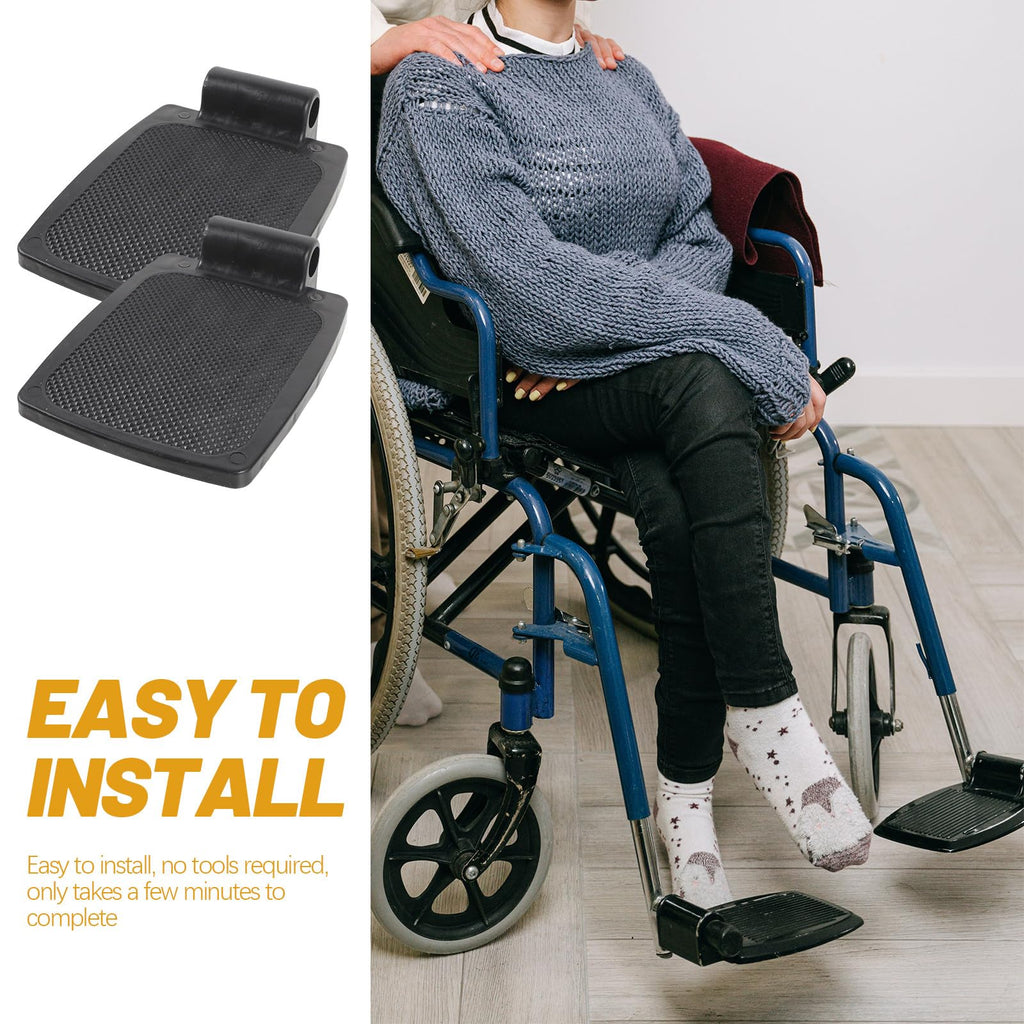 Wheelchair Footrest Pair Plastic Footplates R5676