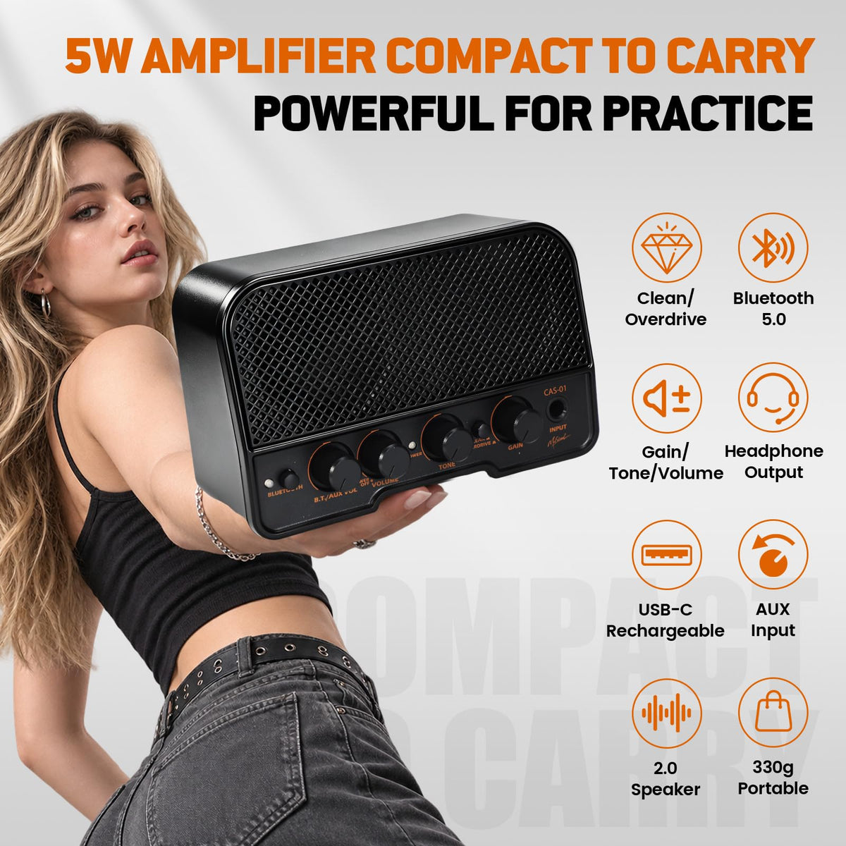 39" Beginner Electric Guitar Starter Kit with Amp Black M986947