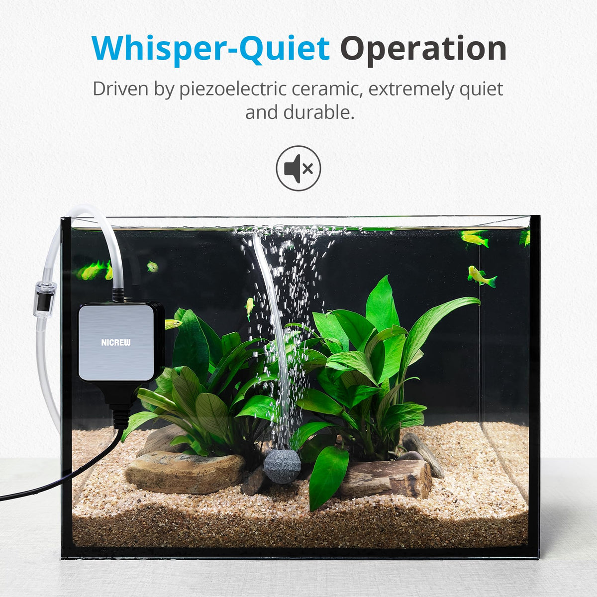 Nano Silent Aquarium Air Pump Z21567