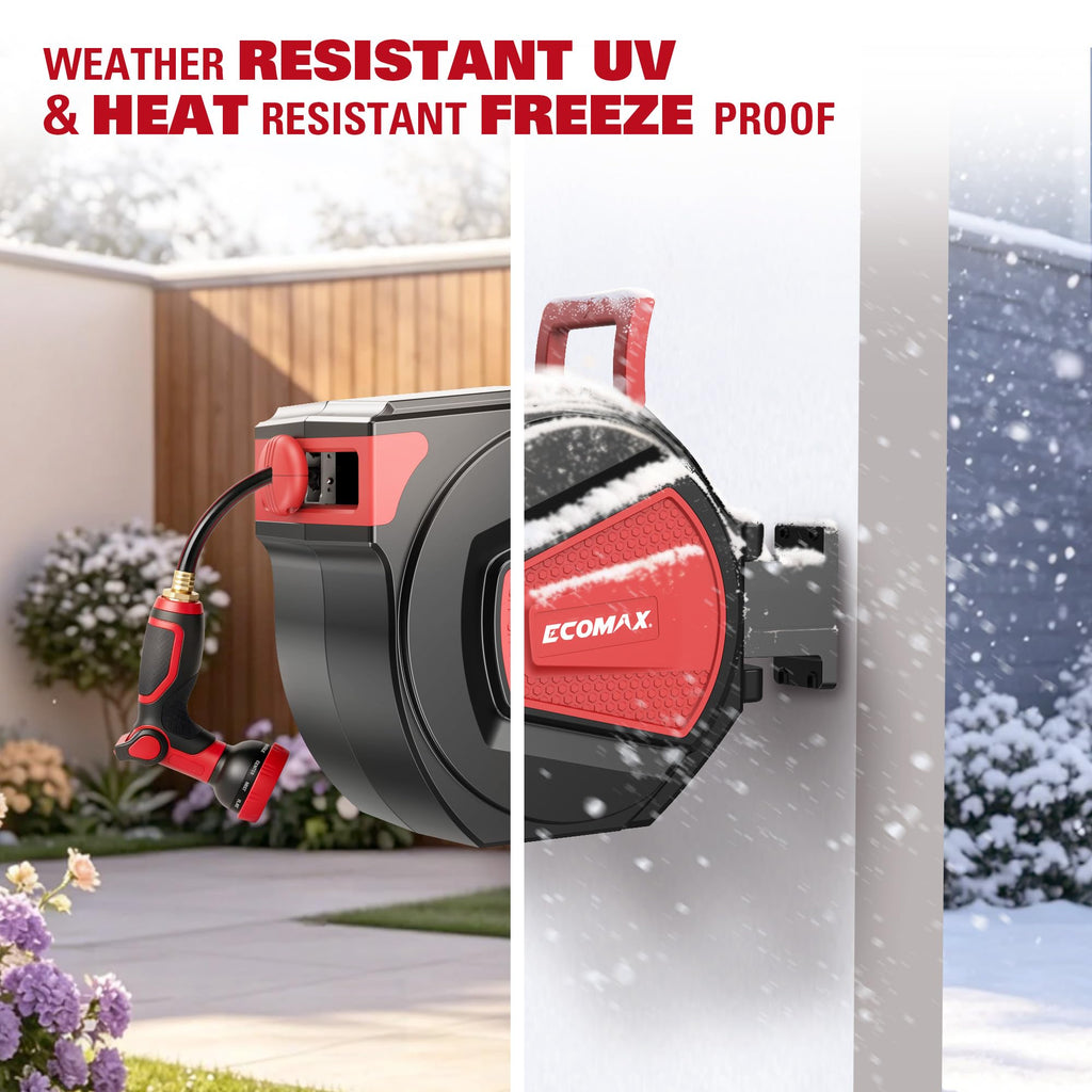 Retractable Garden Hose Reel 1/2" x 100 ft G820