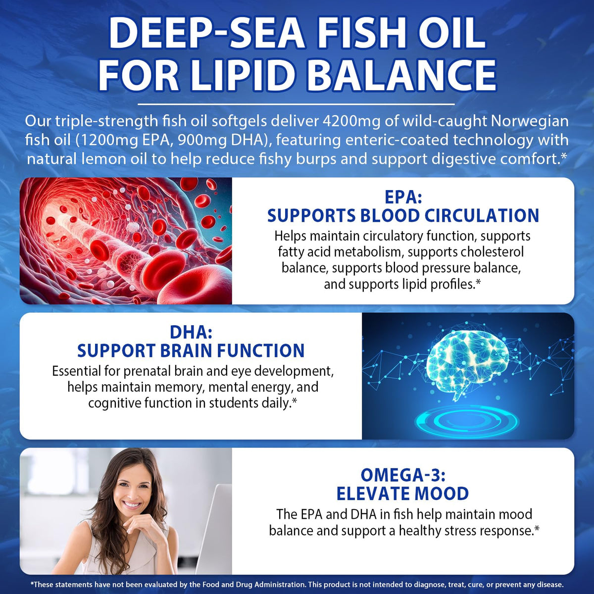 Omega 3 Fish Oil Softgels 4200mg 240 Softgels X205