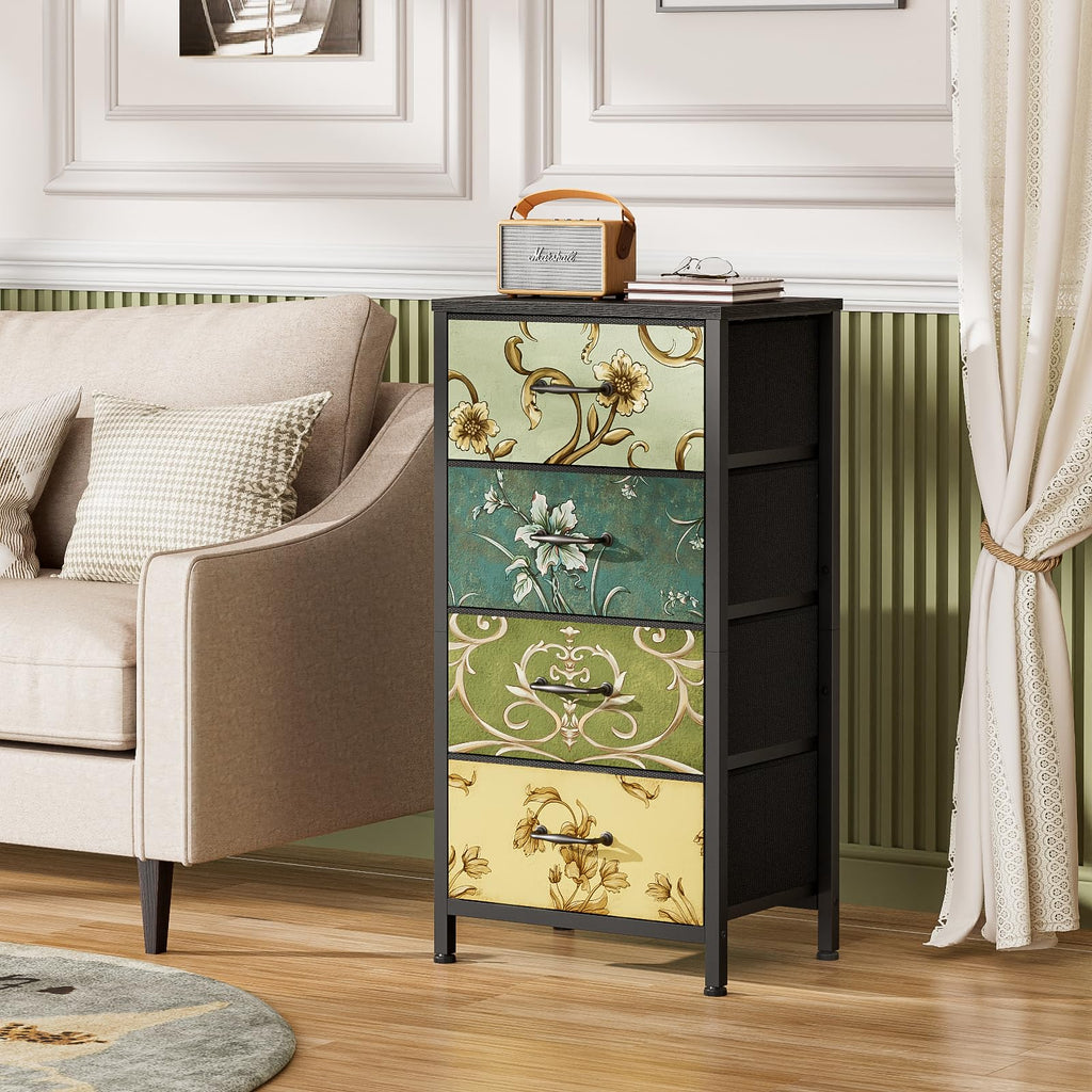 4 Drawer Fabric Dresser S299