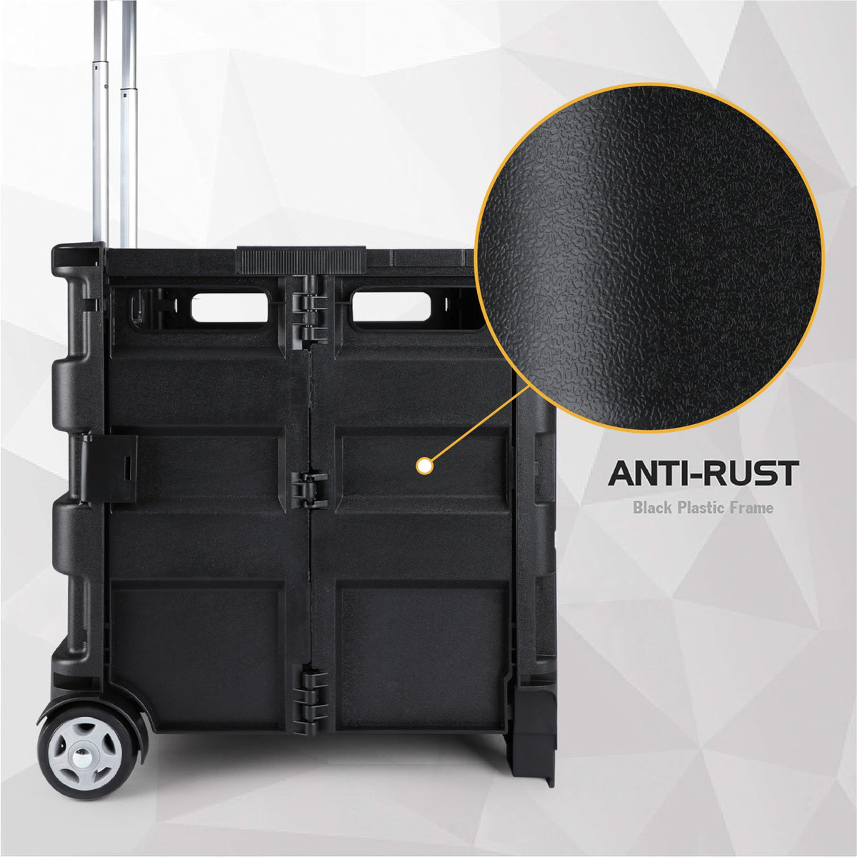 Portable Tools Carrier with Telescopic Handle, 80 Lb. Load Capacity, Black P646678