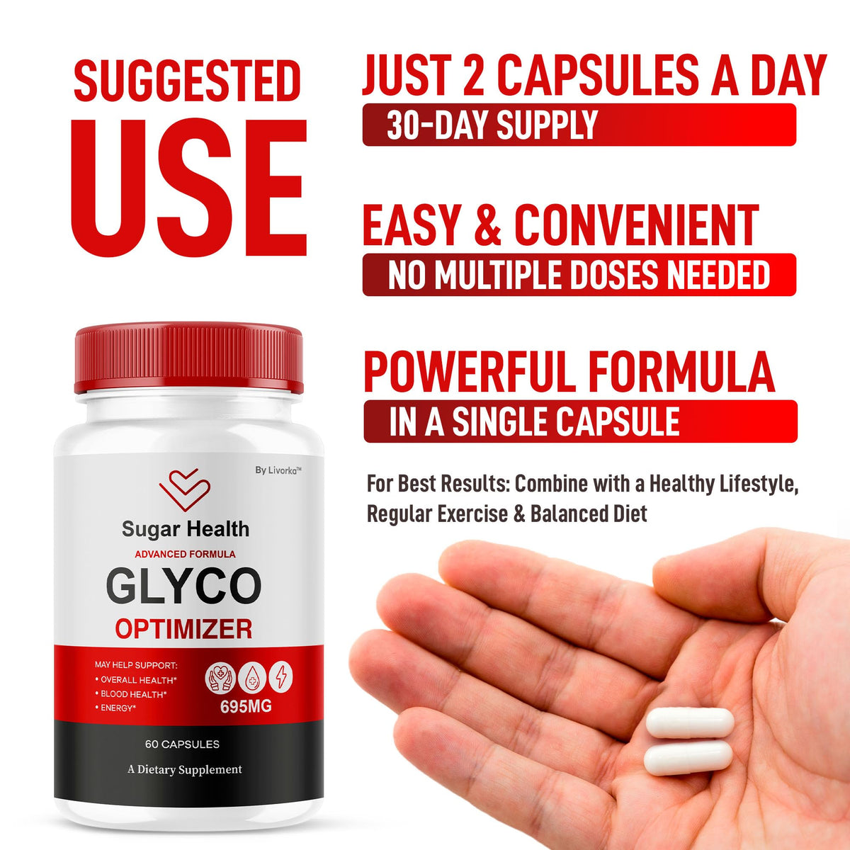 All Natural Supplement Pills, 300 Capsules J778081