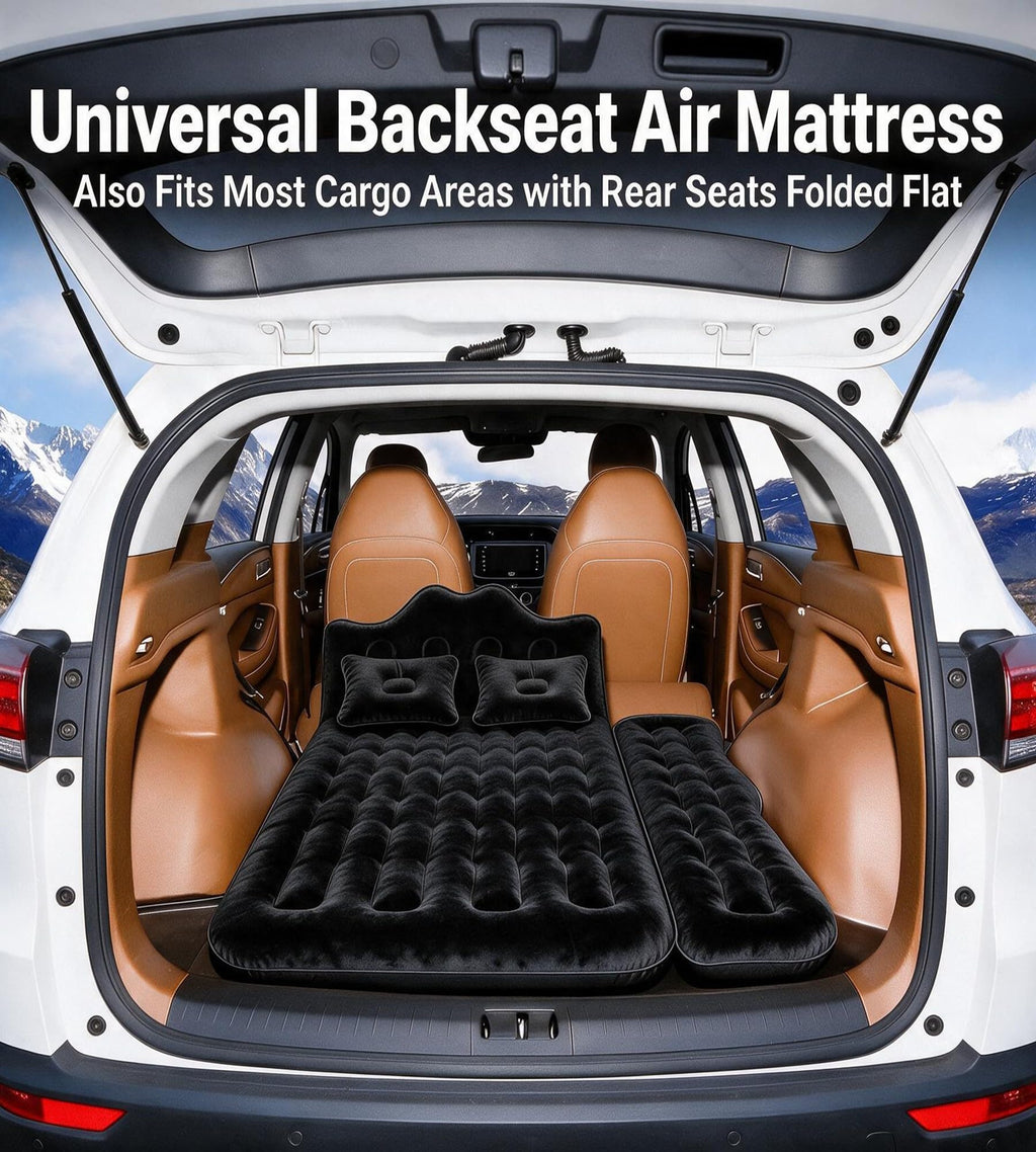 Inflatable Car Air Mattress with Pump & Pillows F65705