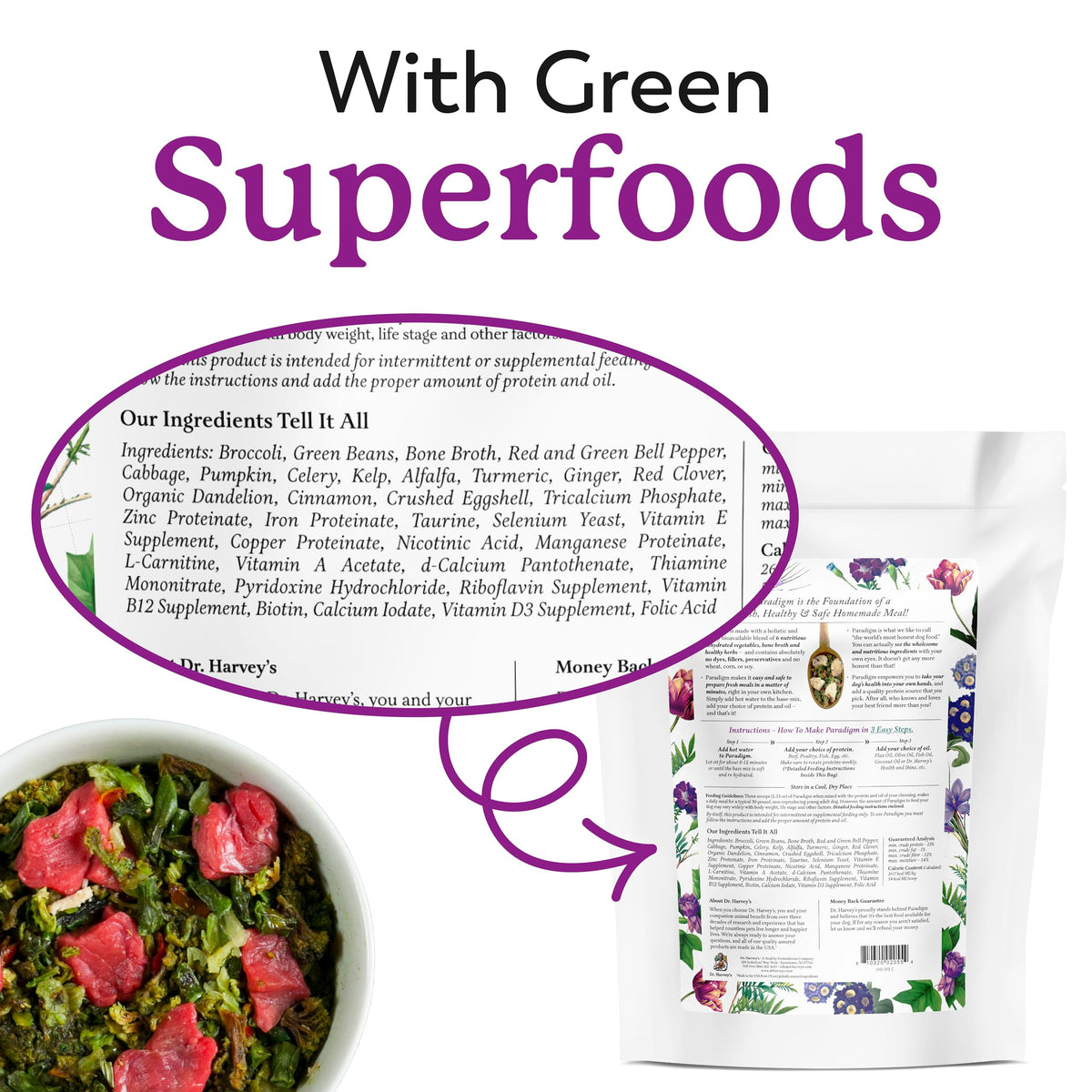 Green Superfood Base Mix for Dogs 6 lb M132527