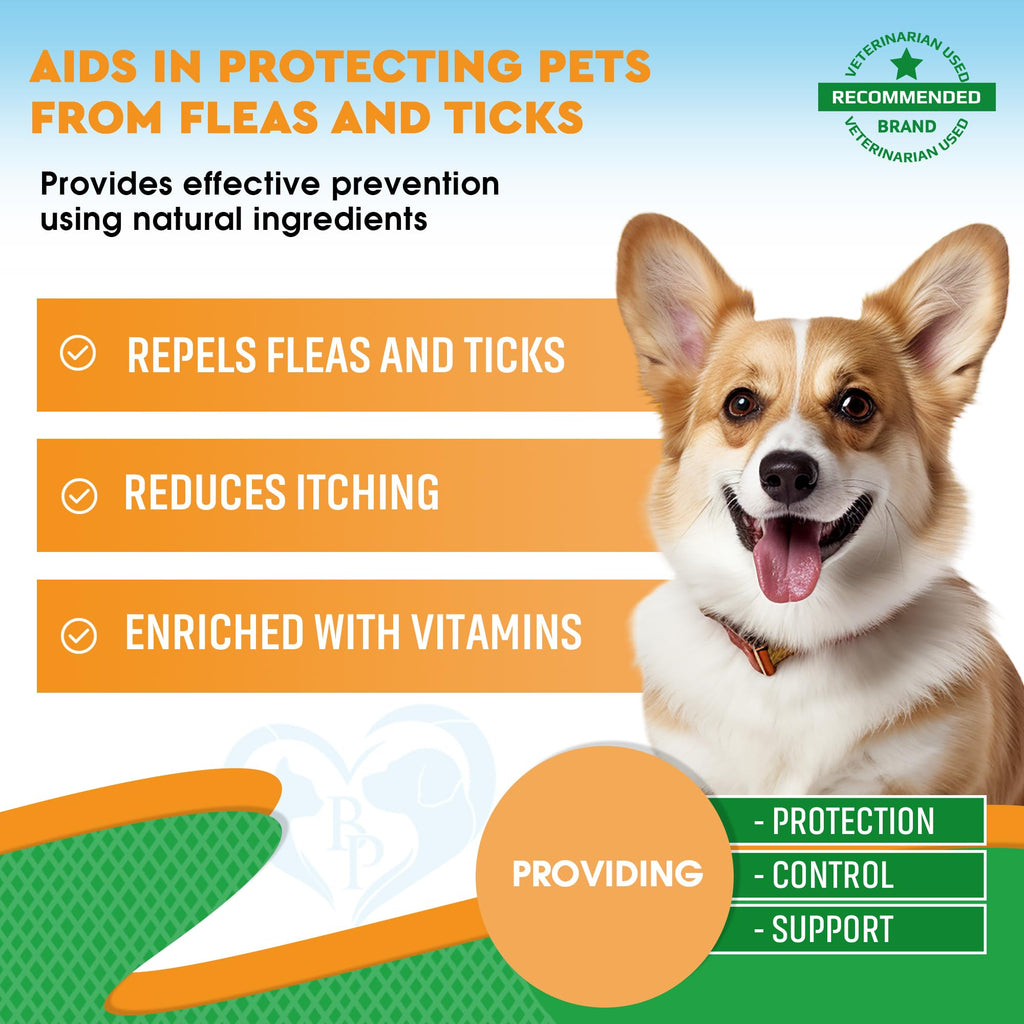 Natural Flea & Tick Prevention Drops for Dogs and Cats U101432