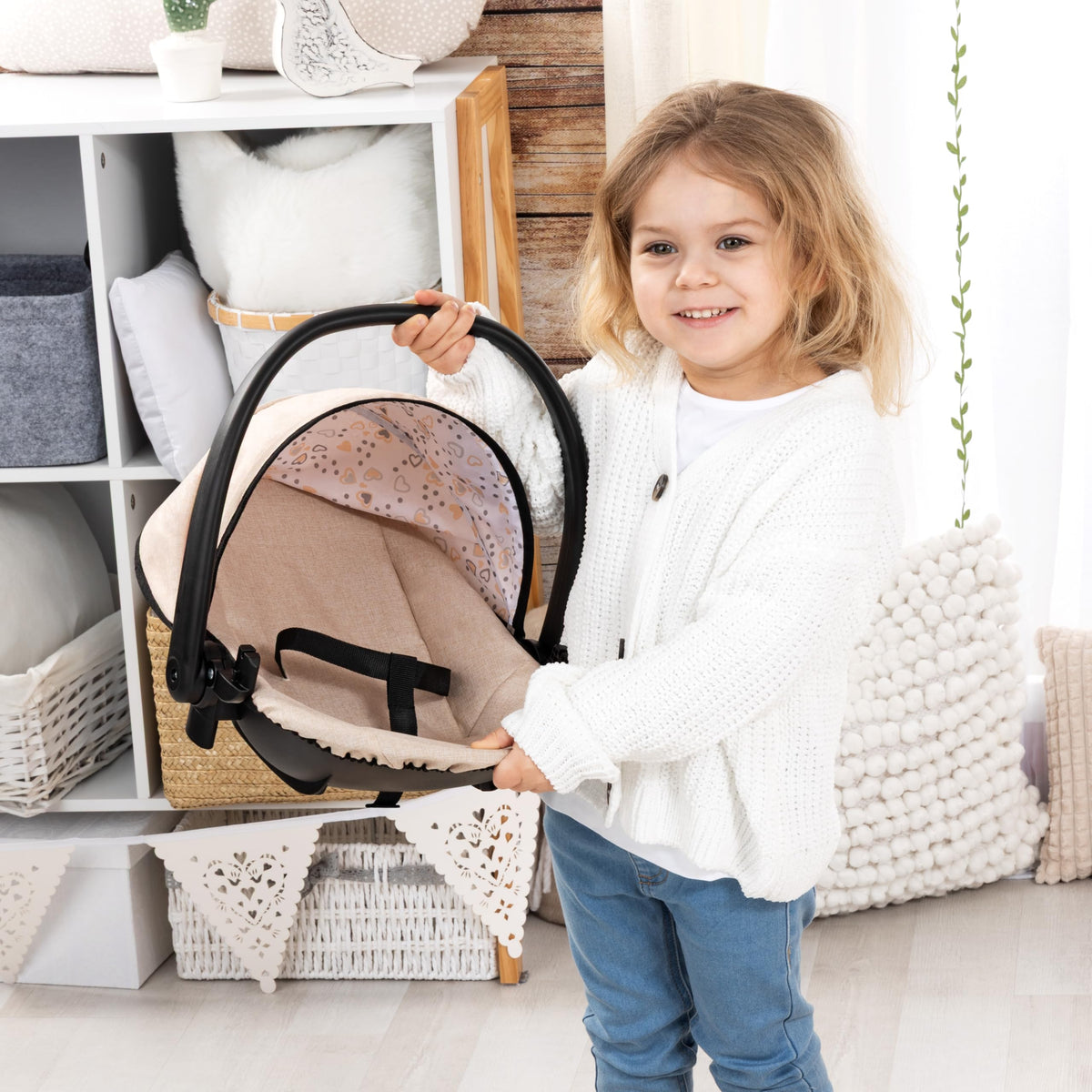 4-in-1 Doll Highchair, Swing, Bed & Car Seat C5431