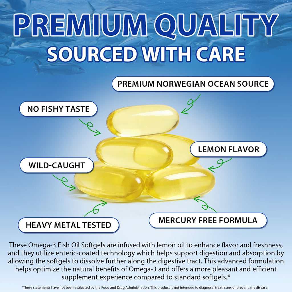 Omega 3 Fish Oil Softgels 4200mg 240 Softgels X205