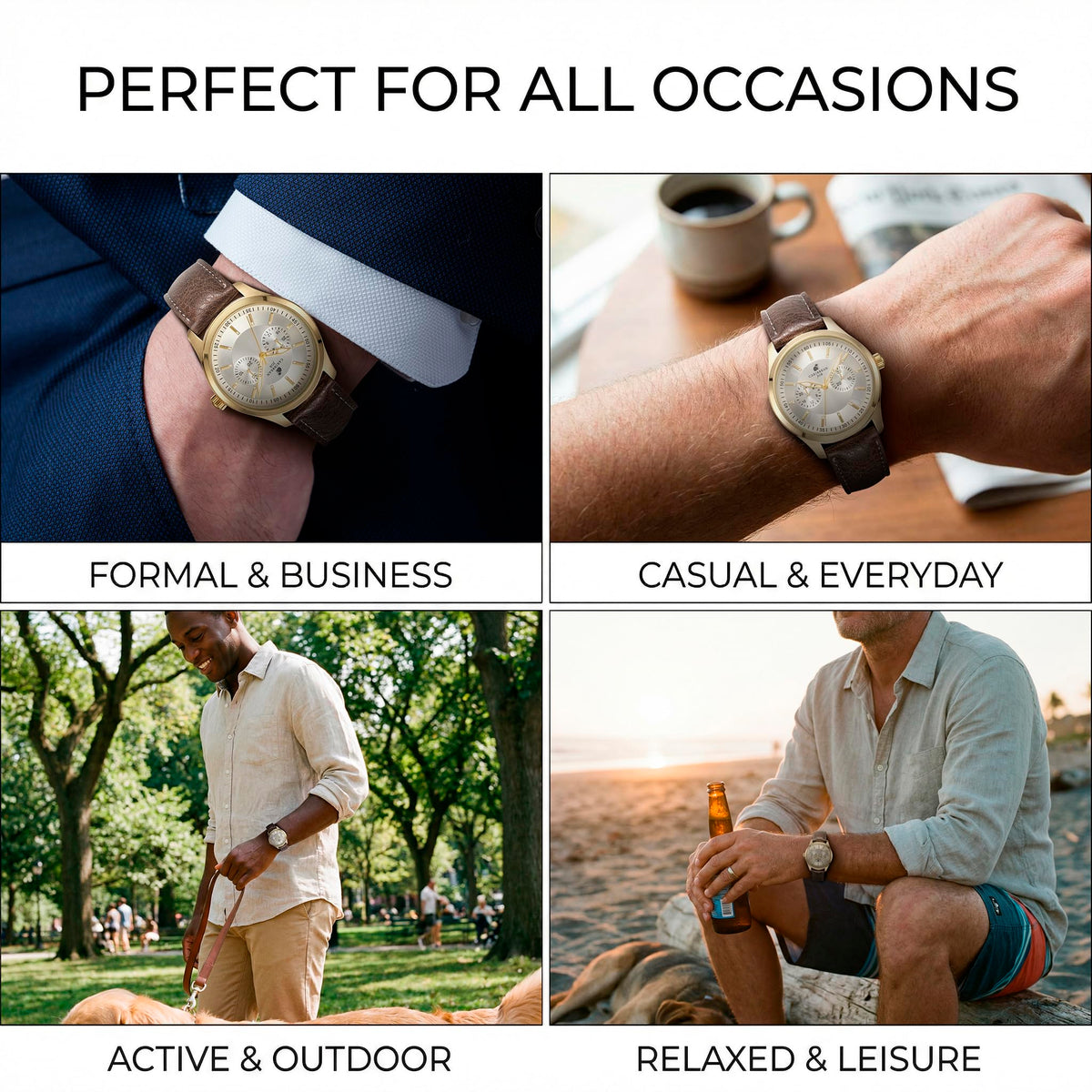 Men’s Analog Quartz Wrist Watches Y74597