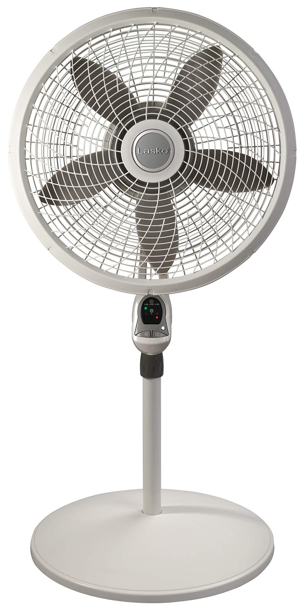 Adjustable 3 Speed 18" White Pedestal Fan S161