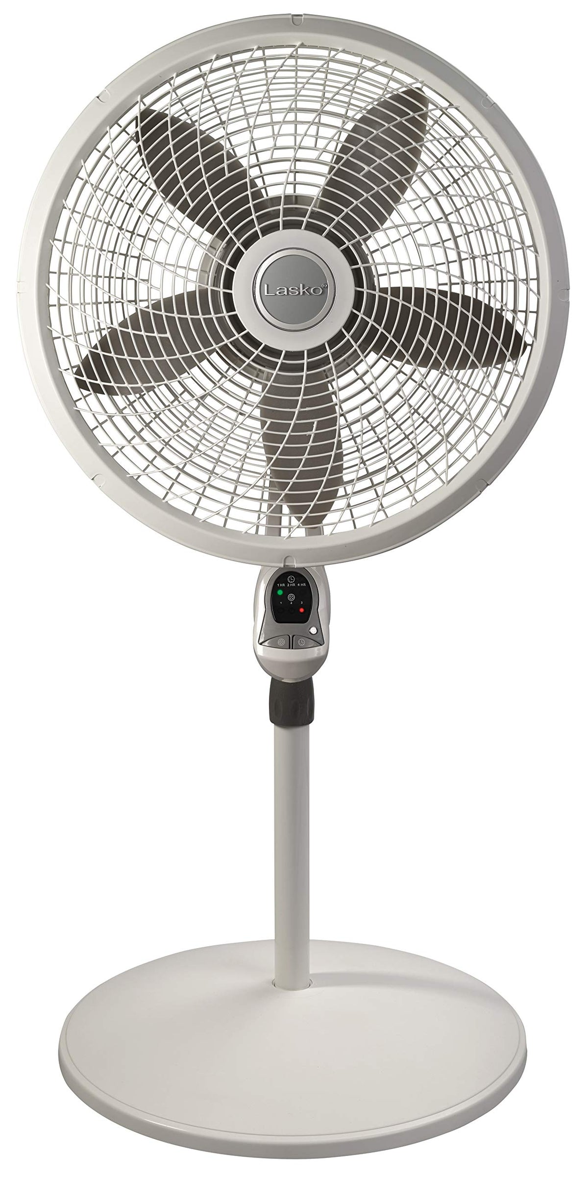 Adjustable 3 Speed 18" White Pedestal Fan S161
