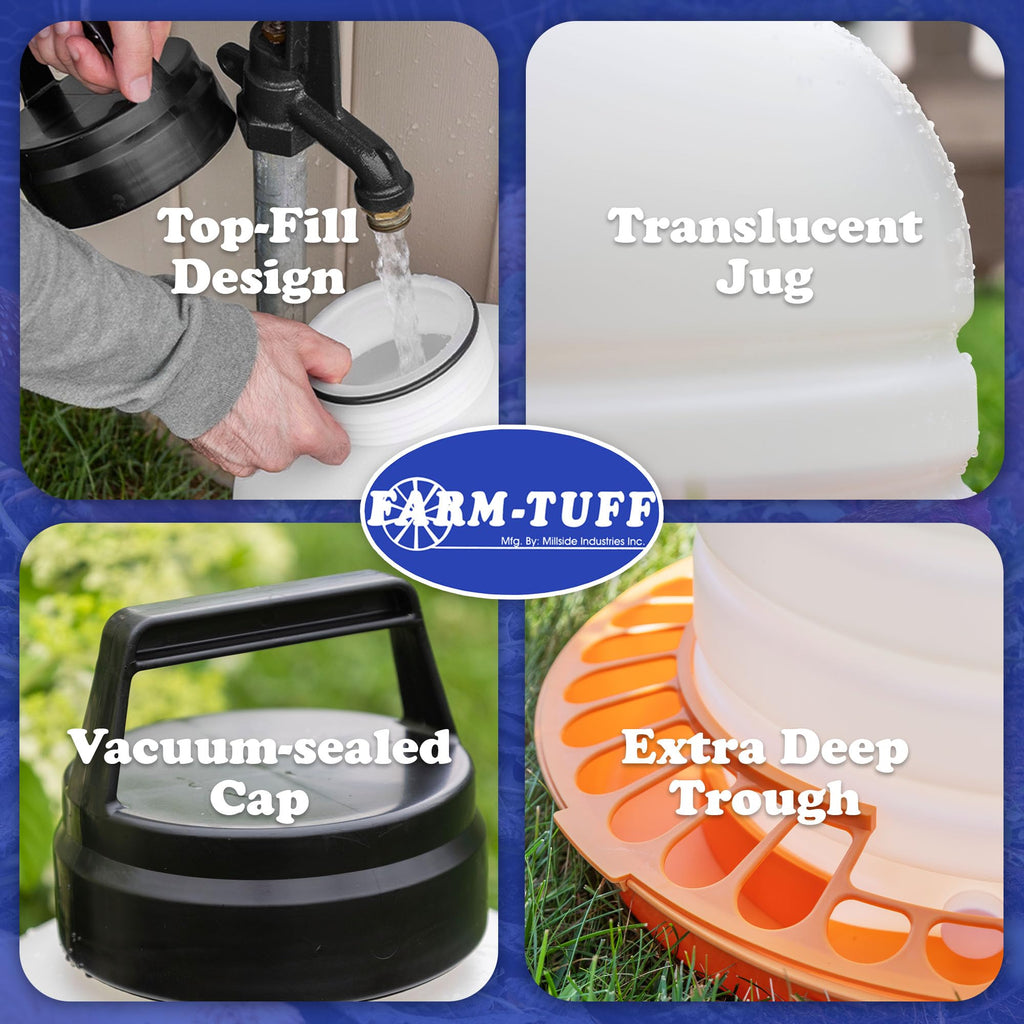 5 Gallon BPA-Free Plastic Poultry Waterer G636