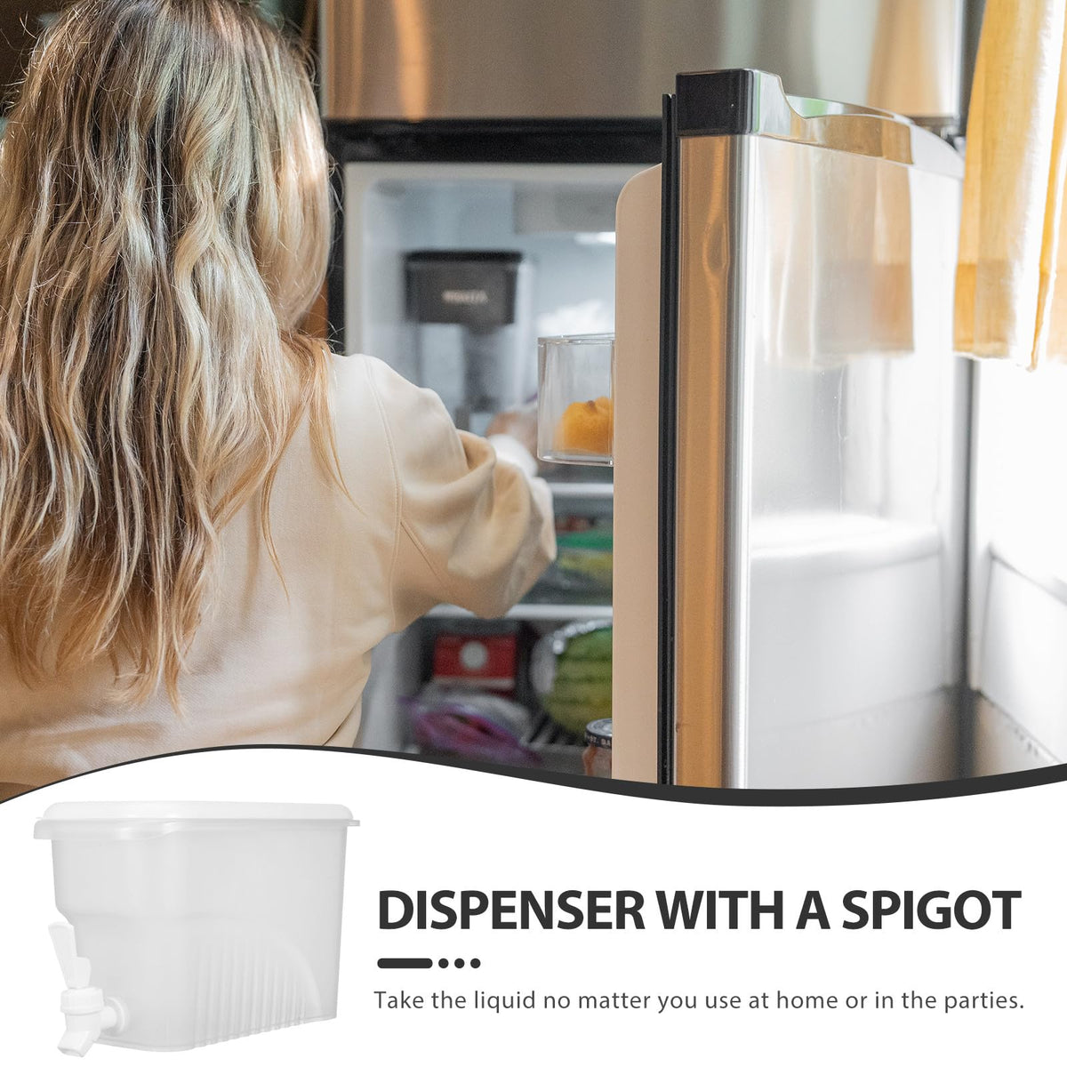 3.5L Plastic Beverage Dispenser with Faucet I424