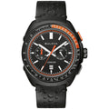Black Leather Chronograph Watch 42mm S469141
