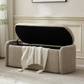Khaki Upholstered Storage Bench C91280