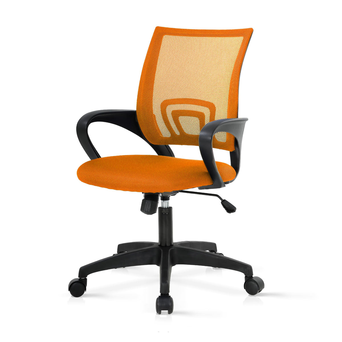Orange Mesh Ergonomic Office Chair with Lumbar Support B3362