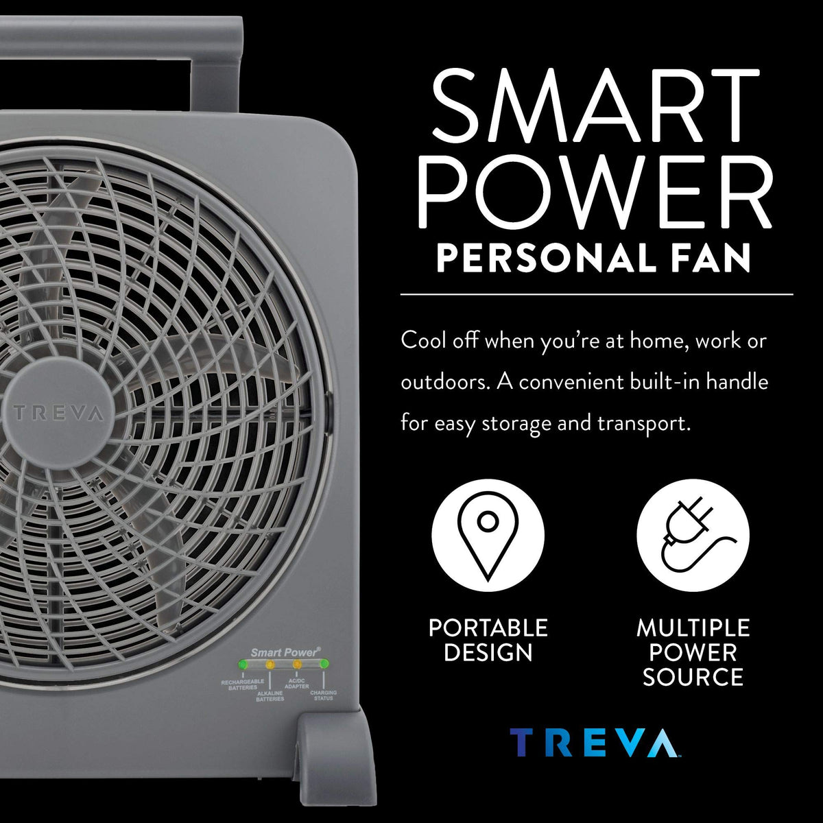 10 in Rechargeable Portable Fan R302