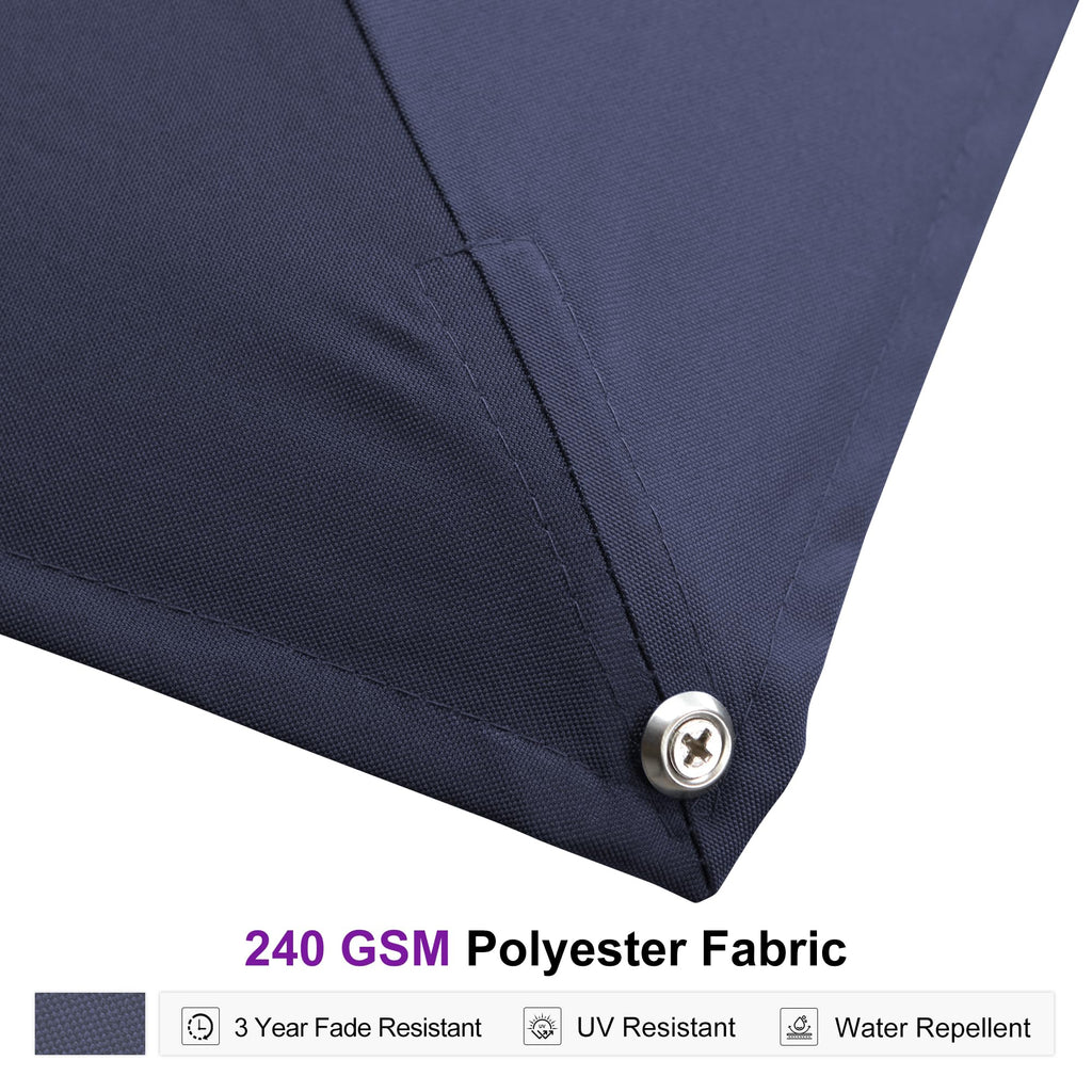 13' X 13' Navy Blue Cantilever Patio Umbrella L878