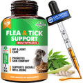 Natural Flea & Tick Prevention Drops for Dogs and Cats U101432