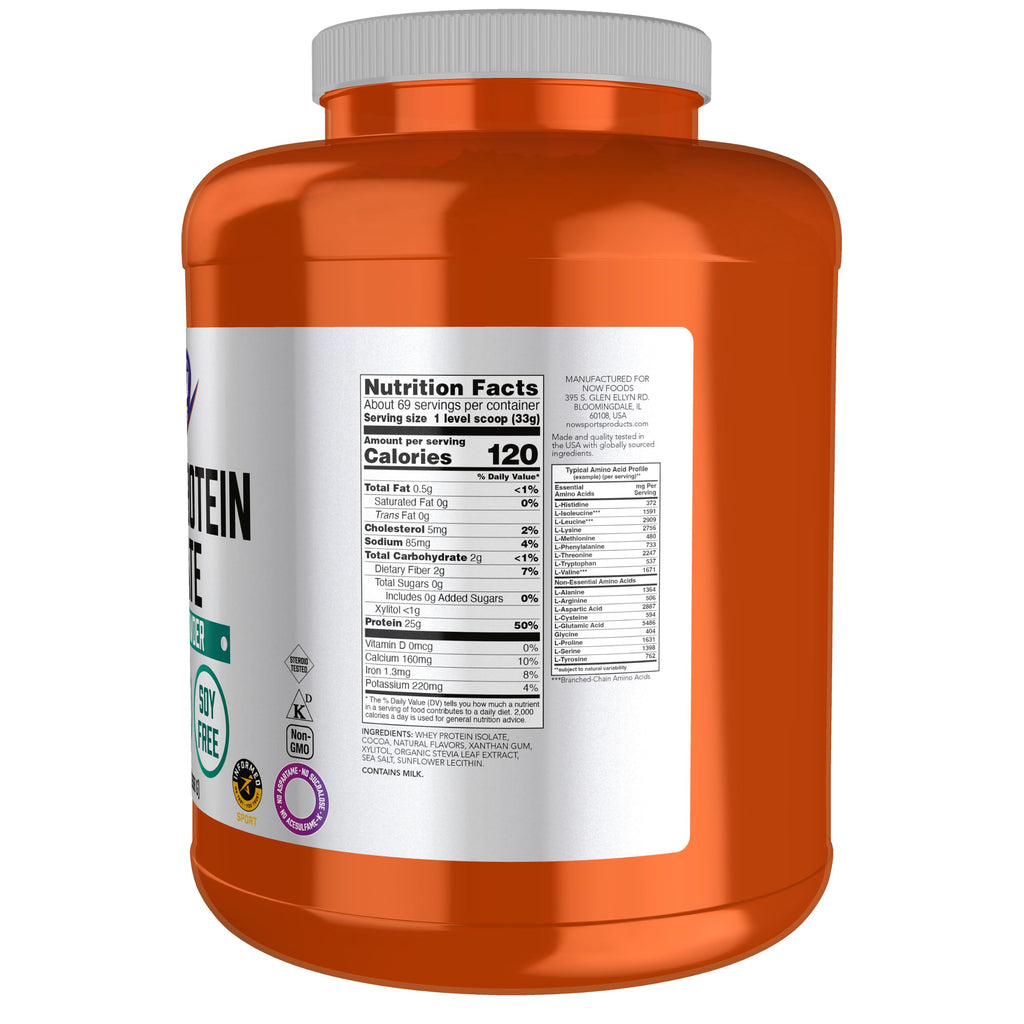 Whey Protein Isolate 25 g With BCAAs Chocolate 5 lbs L153313