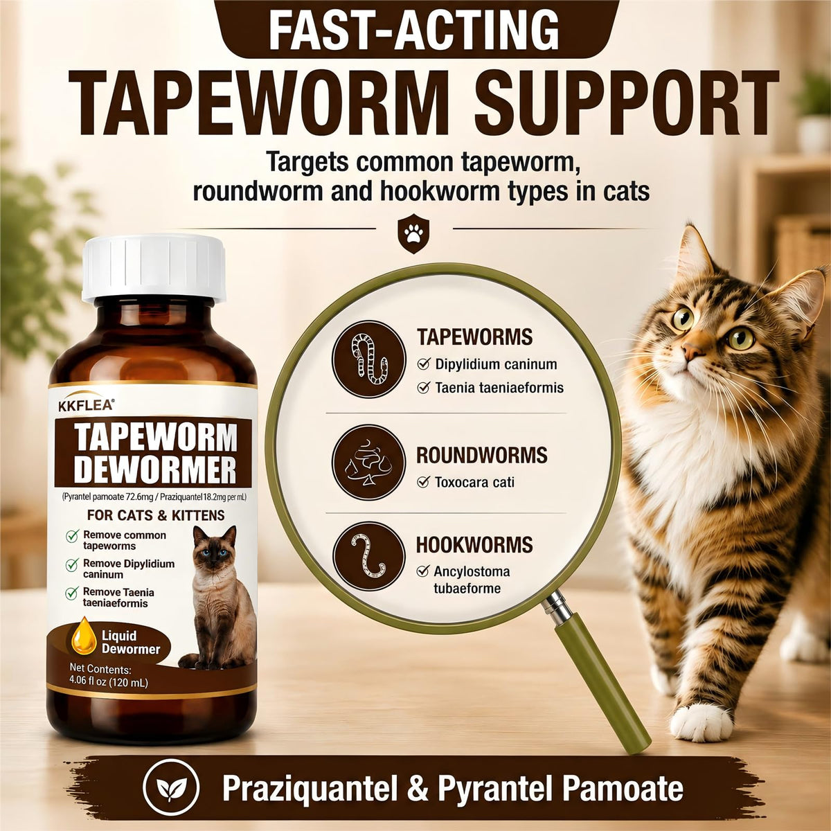 Liquid Cat Dewormer 120ml Q66979