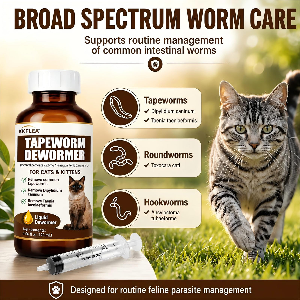 Liquid Cat Dewormer 120ml Q66979