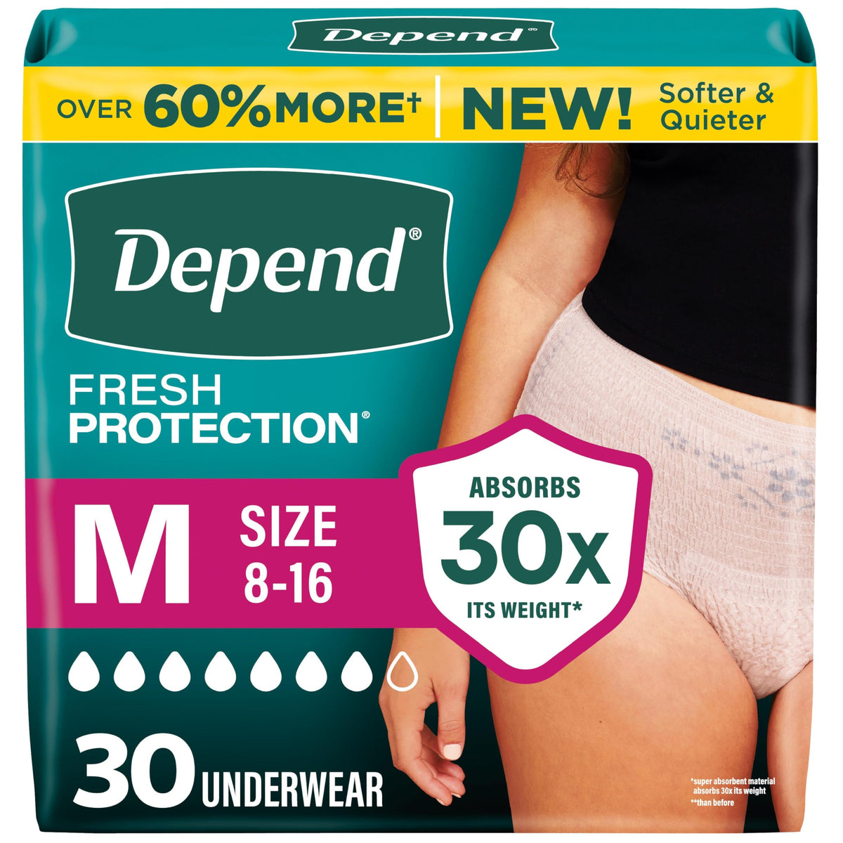 Adult Diapers for Women Medium 30 Count L34775
