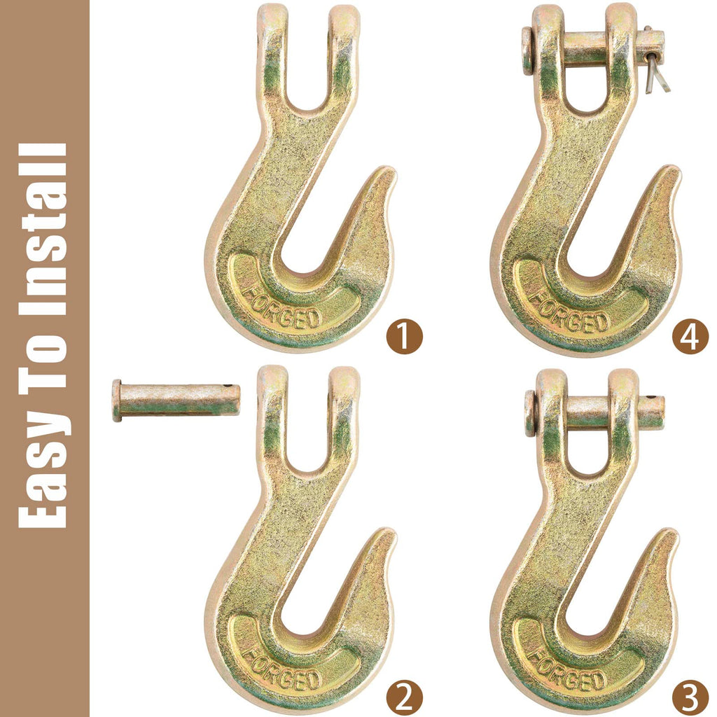 3/8" Grade 70 Clevis Grab Hook 10 Pack G593