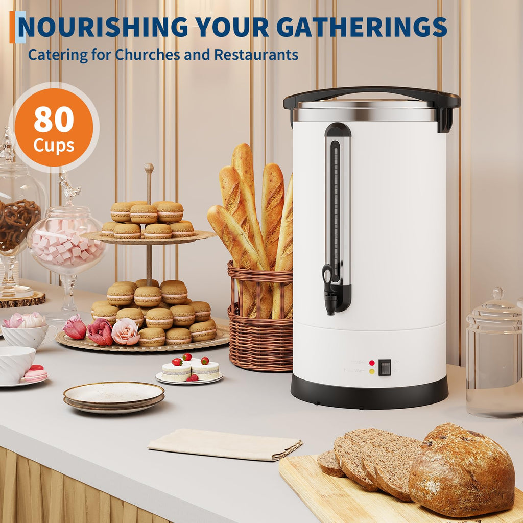 Large Capacity Stainless Steel Electric Coffee Urn H8983