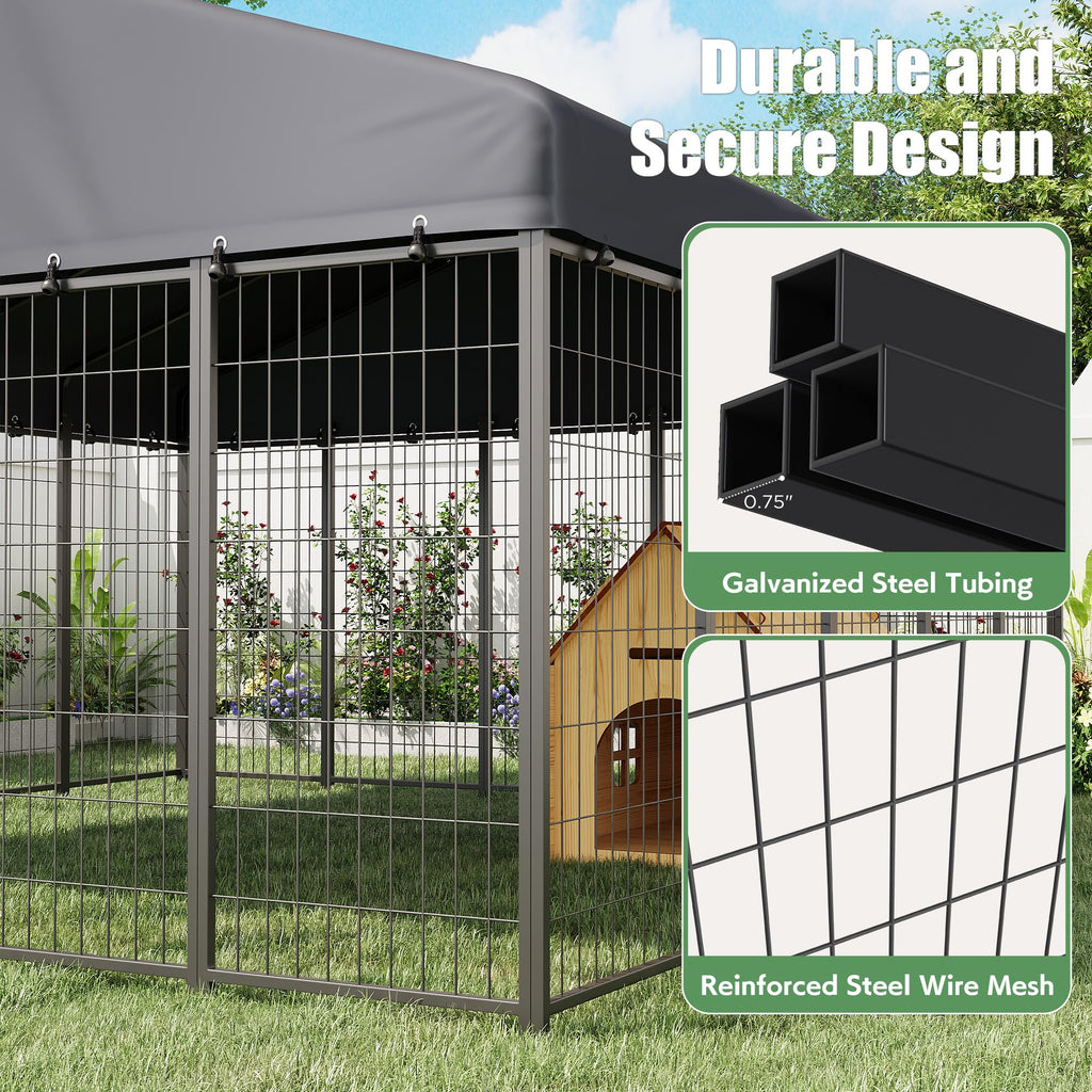 10x10 Ft Outdoor Dog Kennel N678