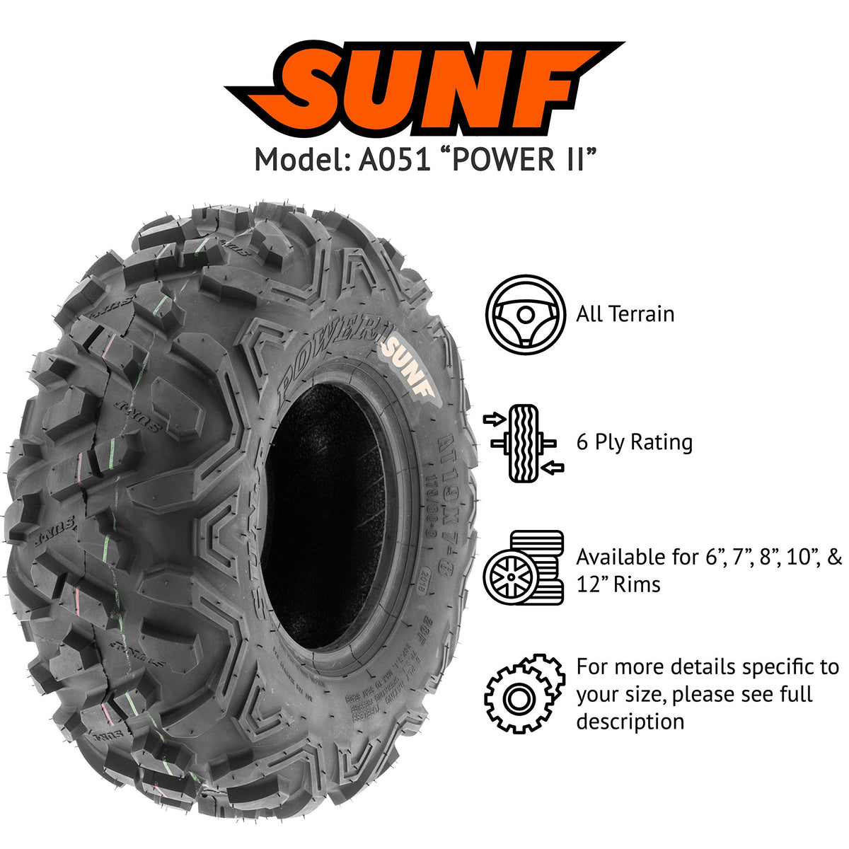 19x7-8 Tubeless 6 Ply Tire S963068